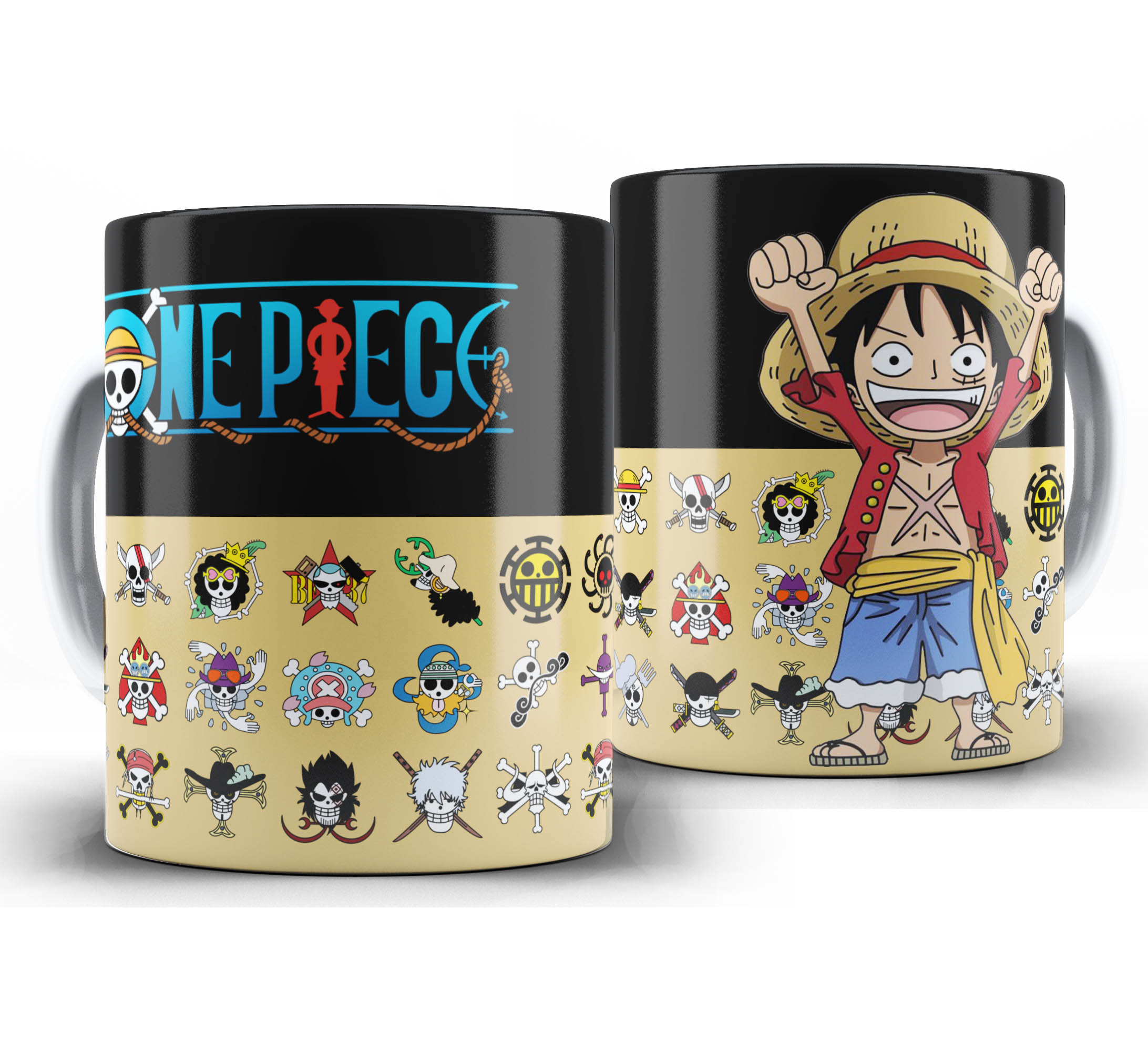 Caneca Anime - One Piece Chibi - Luffy A3
